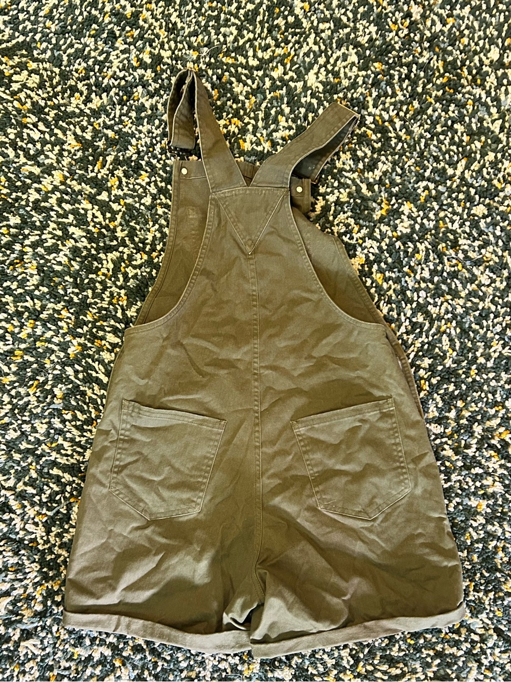 Toad&Co Olive Green Short Women's Overalls - Picture 6 of 8